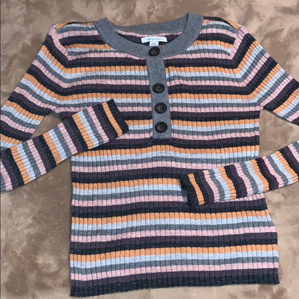 AMERICAN EAGLE stripped long sleeve